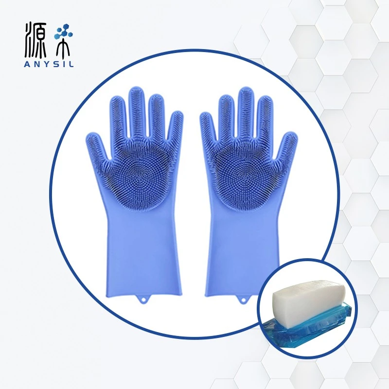 Extrusion molding fumed HTV for gloves